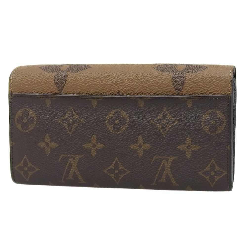 【本物保証】 箱・布袋付 ルイヴィトン LOUIS VUITTON モノグラム ジャイアント リバース ポルトフォイユ サラ M80726 ホック付長財布 本物保証】 箱・布袋付 ルイヴィトン LOUIS VUITTON モノグラム