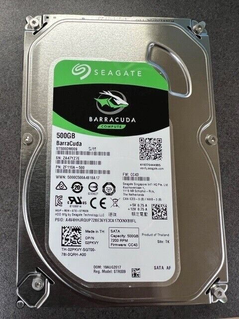 Seagate ST500DM009 Barracuda 500GB 3.5 SATA III デスクトップ ハード ドライブ