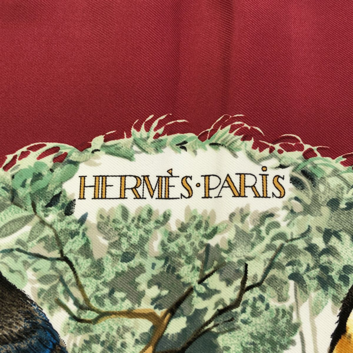 HERMES エルメス カレ90 スカーフ EQUATEUR 赤道直下 動物