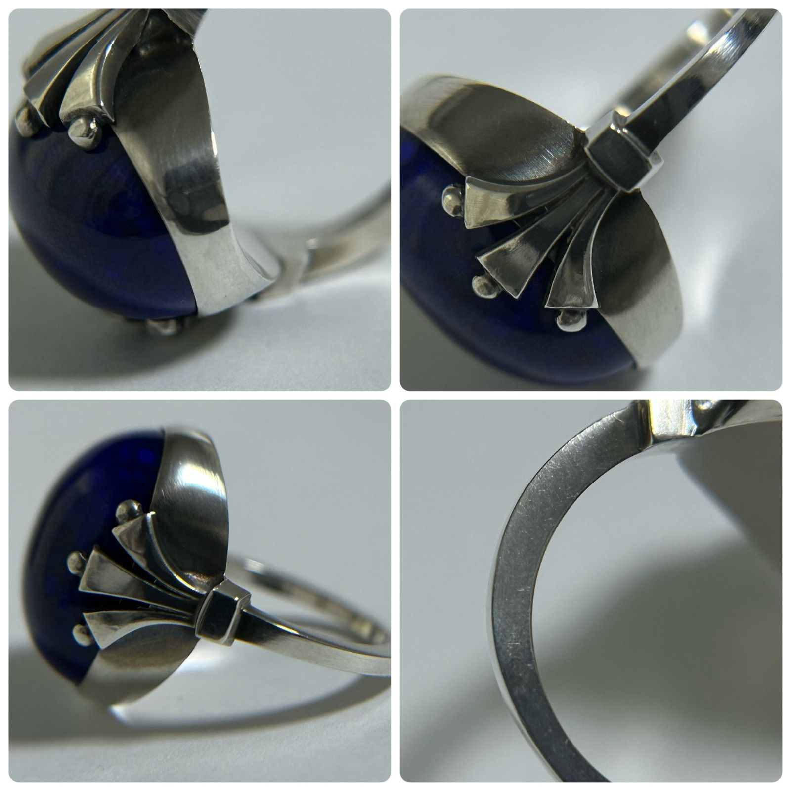 ジョージジェンセン 希少 リング 指輪 ラピスラズリ AG925 約11号