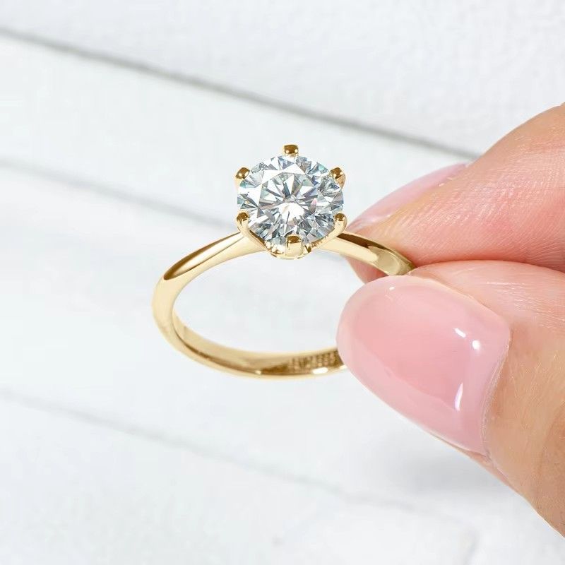 指輪 リング レディース モアサナイト ソリティア リング 0.3ct