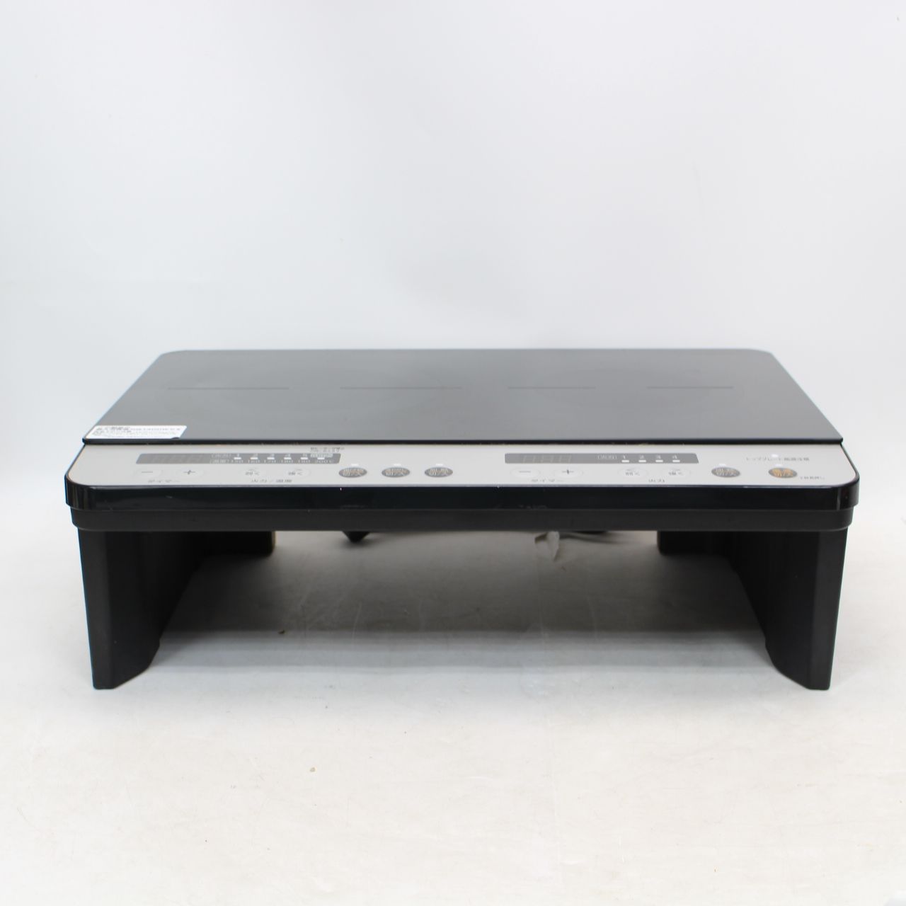 139 アイリスオーヤマ 2口 IHクッキングヒーター 工事不要 脚付き ブラック IHK-W12SP-B