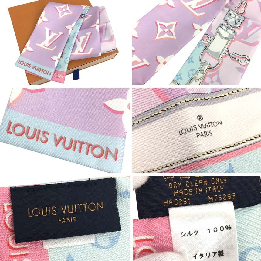 バンドーLOUIS VUITTON バンドー パーフェクト マッチ シルク スカーフ