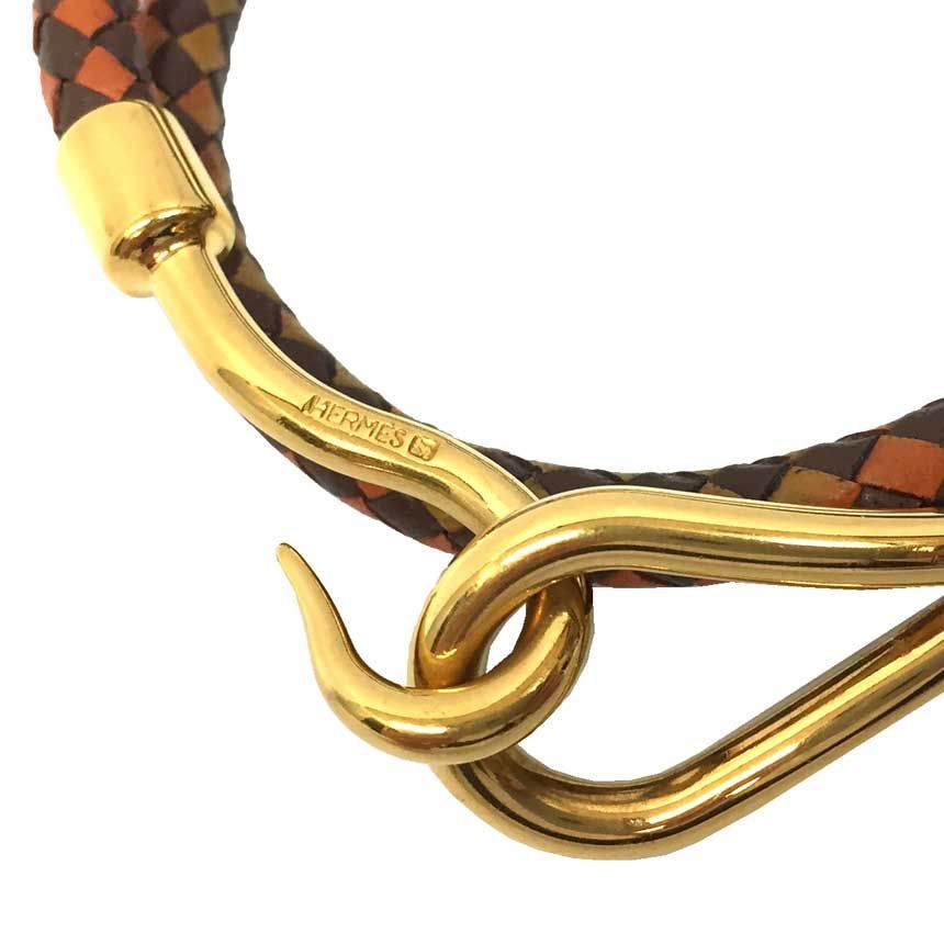 HERMES エルメス ジャンボ ブレスレット チョーカー ゴールド エルメス