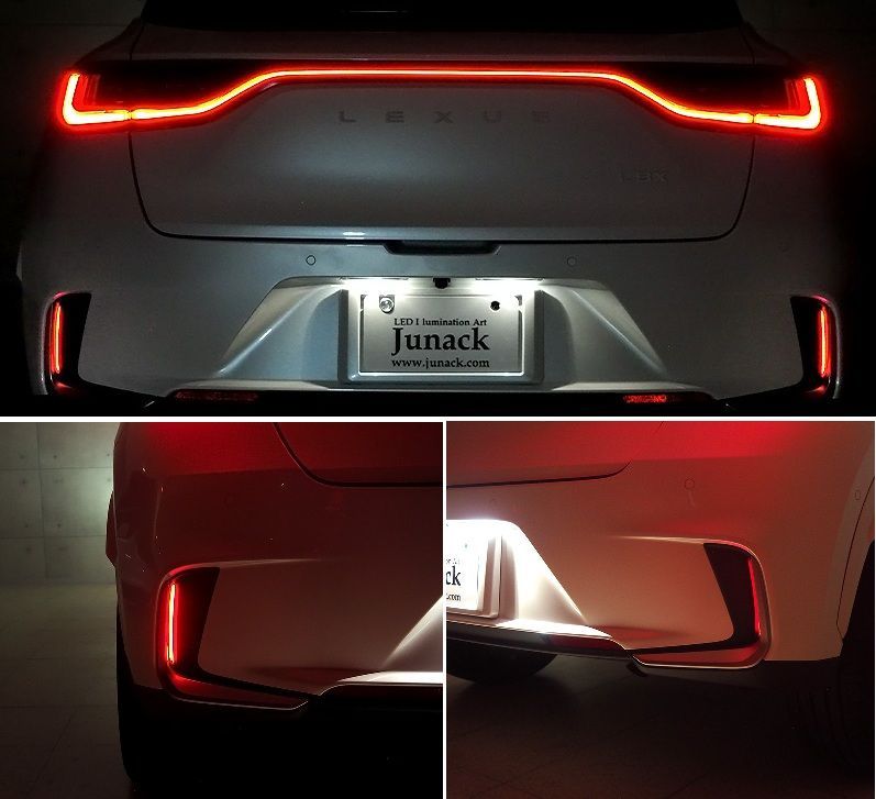 M s レクサス LBX MAYH110 MAYH15 2025.11- Junack LEDZARD リ ザード ダクトイルミネーション 左右 ジュナック 社外 パーツ 部品 外装 カスタム イルミ 現行 LEXUS LZR-DI-L3R