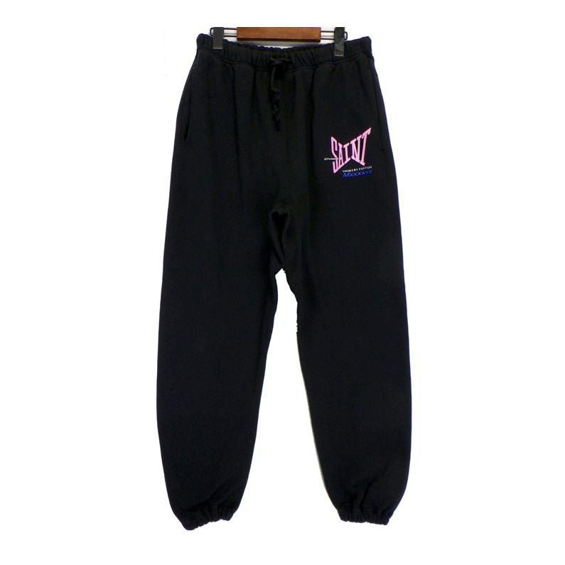 セントマイケル SAINT MICHAEL 25SS SWEAT PANTS RIBON SAINT SM HR8 0000 056 リボン ロゴ プリント スウェット パンツ 40629