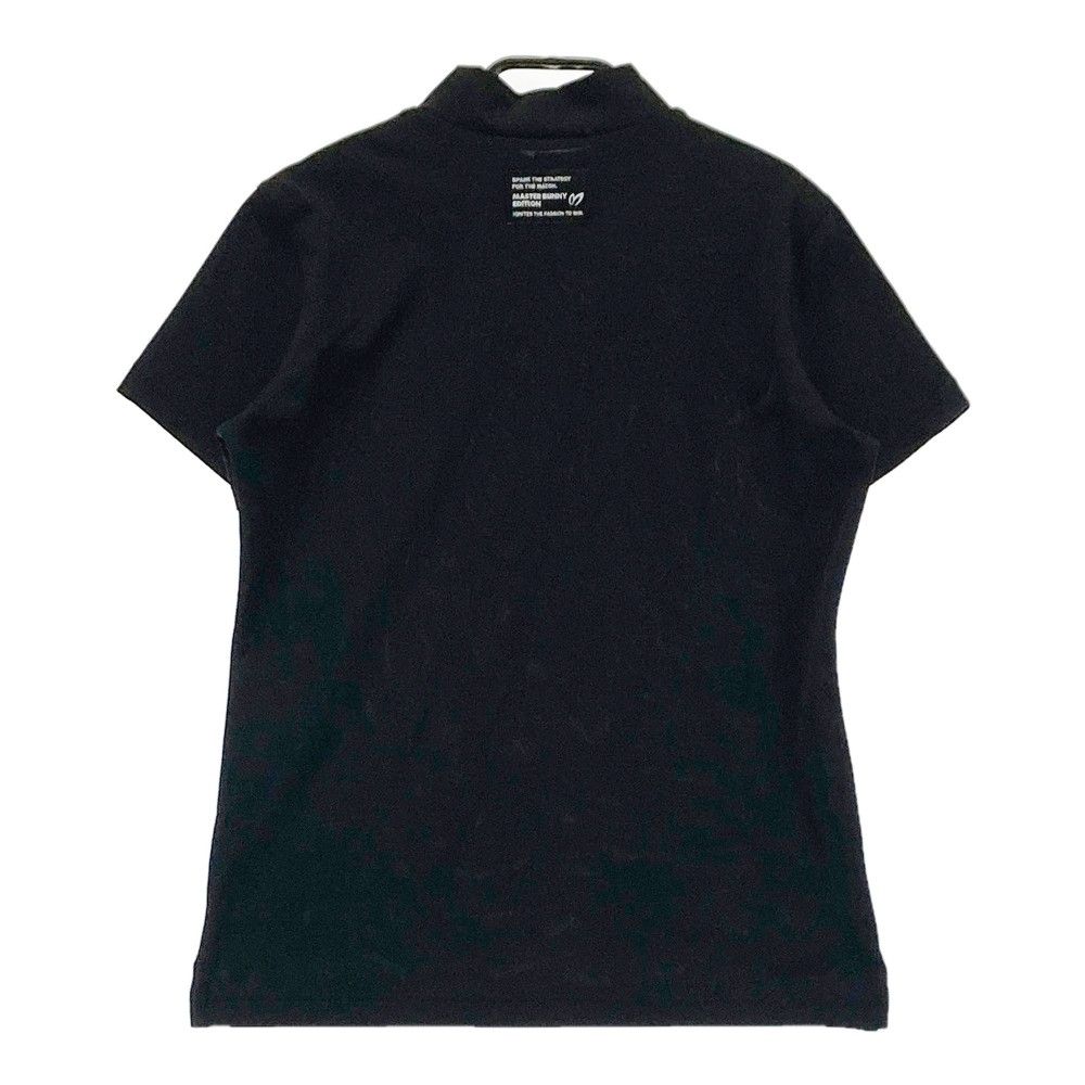 サイズ 0 MASTER BUNNY EDITION マスターバニーエディション 2025年モデル ハイネック 半袖Tシャツ ブラック系 240101376246 ゴルフウェア レディース ストスト