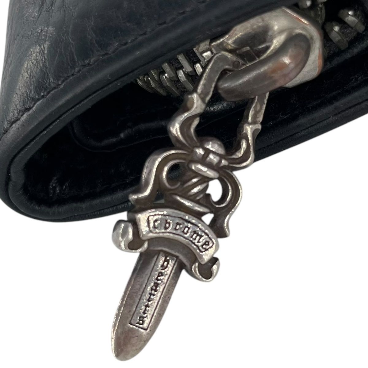 中古】 CHROME HEARTS クロムハーツ JOEY ジョーイ ウォレット レザー 