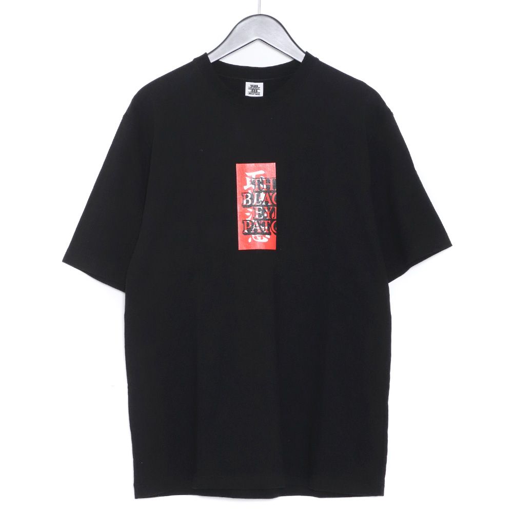 BLACK EYE PATCH 半袖シャツ 黒 THE BLACK EYE PATCH◇天国東京/黒眼帯/Tシャツ/XL/コットン/BLK