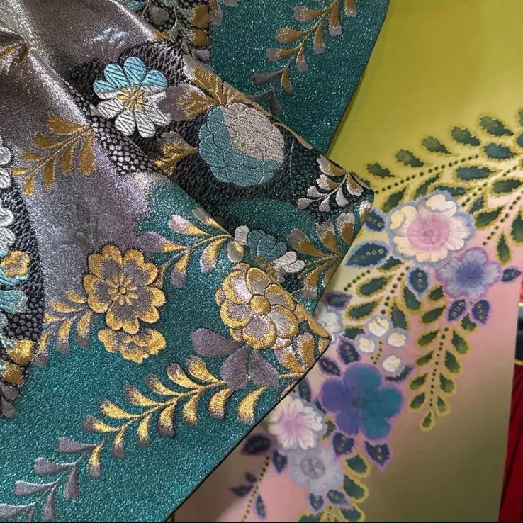 振袖フルセット(7点)・辻が花・鶯色・絞り・パールトーン加工済・正絹