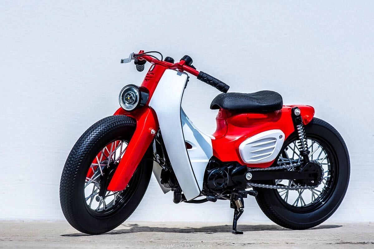 trickyMan12 1/6 ホンダ カブ スーパーカブ Red.Ver trickyMan12 1/6 ホンダ カブ スーパーカブ Red.Ver 未開封新品