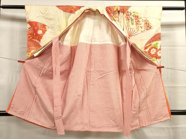 七五三☆花夢二☆七五三帯☆帯セット☆作り帯☆七五三着物☆女児着物 平和屋着物[]七五三 女の子 7歳 祝着 四つ身 袋帯セット 舞桜文