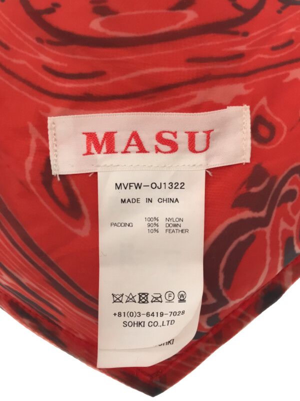 買取評価 MASU 22AW DIAMOND PUFFER SCARF ダウンマフラー | artfive.co.jp