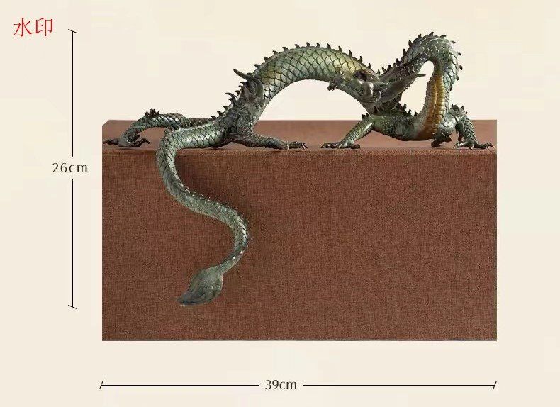 の金属工芸 龍置物