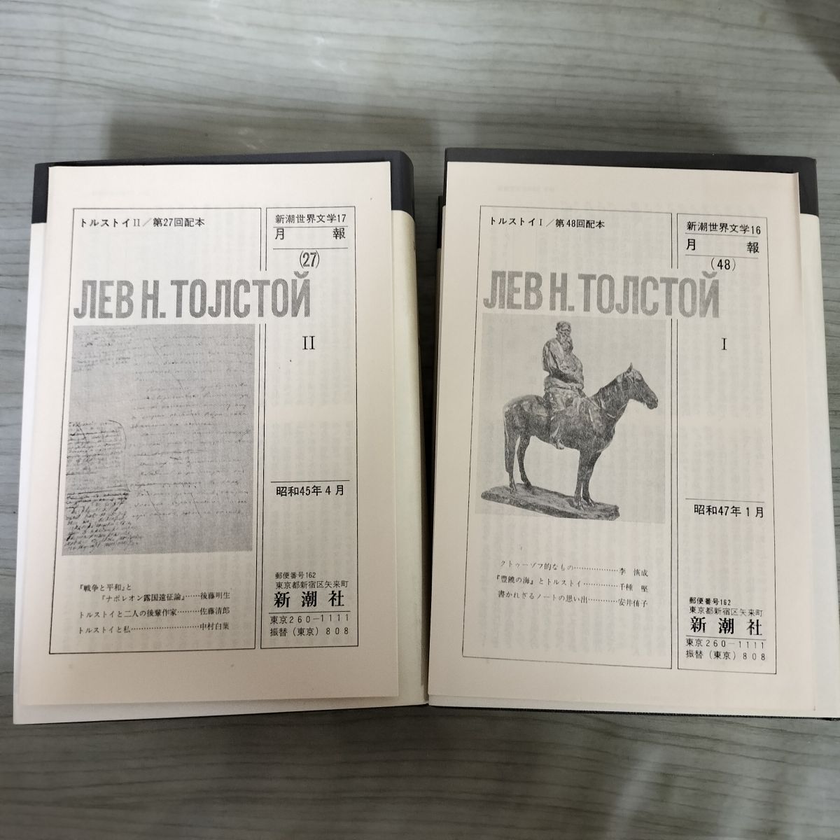 新潮世界文学　トルストイ全5巻セット 新潮世界文学 トルストイ全5巻セット 新潮世界文学16～20