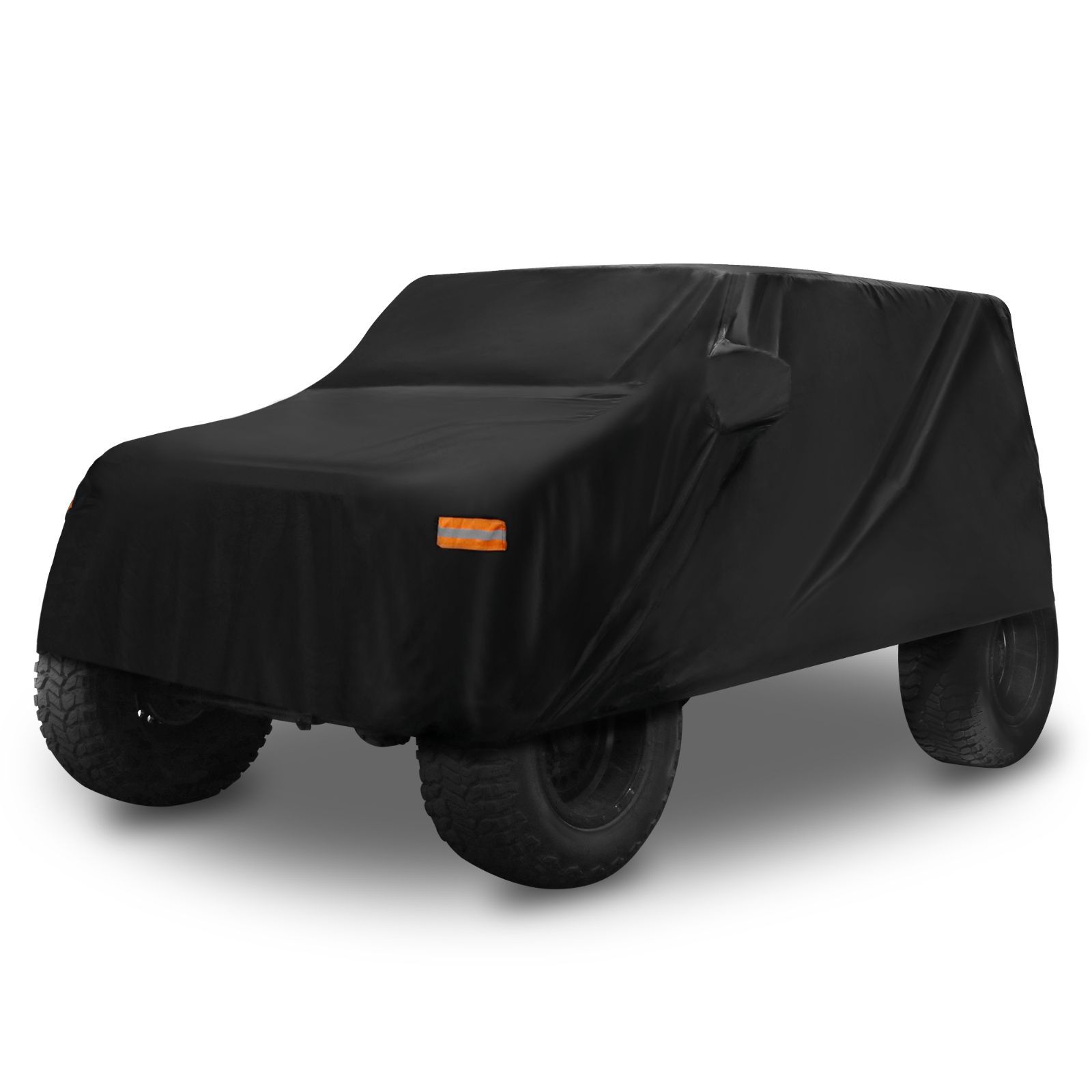 X AUTOHAUX SUV車のカバー Jeepに対応 Wrangler JK JL 2ドアに対応 2007-2021に対応 屋外 防水 太陽 雨 ほこり 風 雪の保護 210Dオックスフォード ブラック