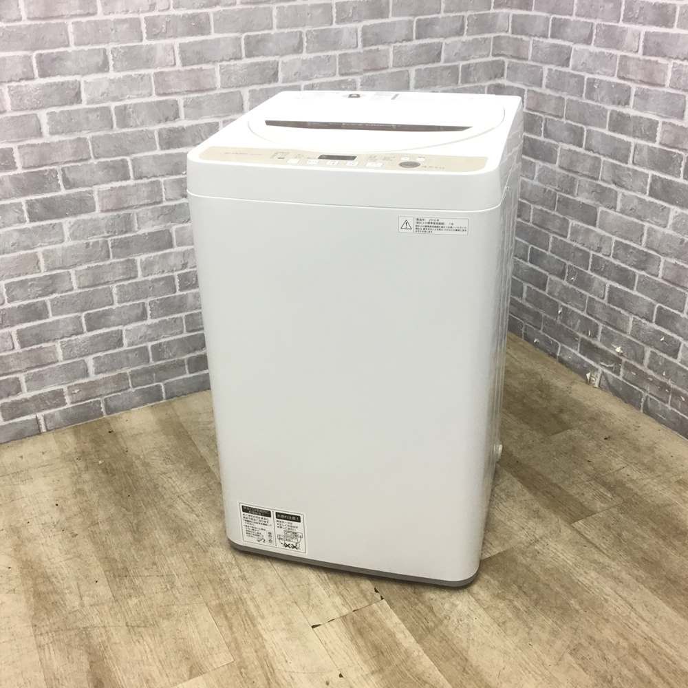 シャープ 洗濯機 4.5kg 縦型 ES-GE45R 2016年製