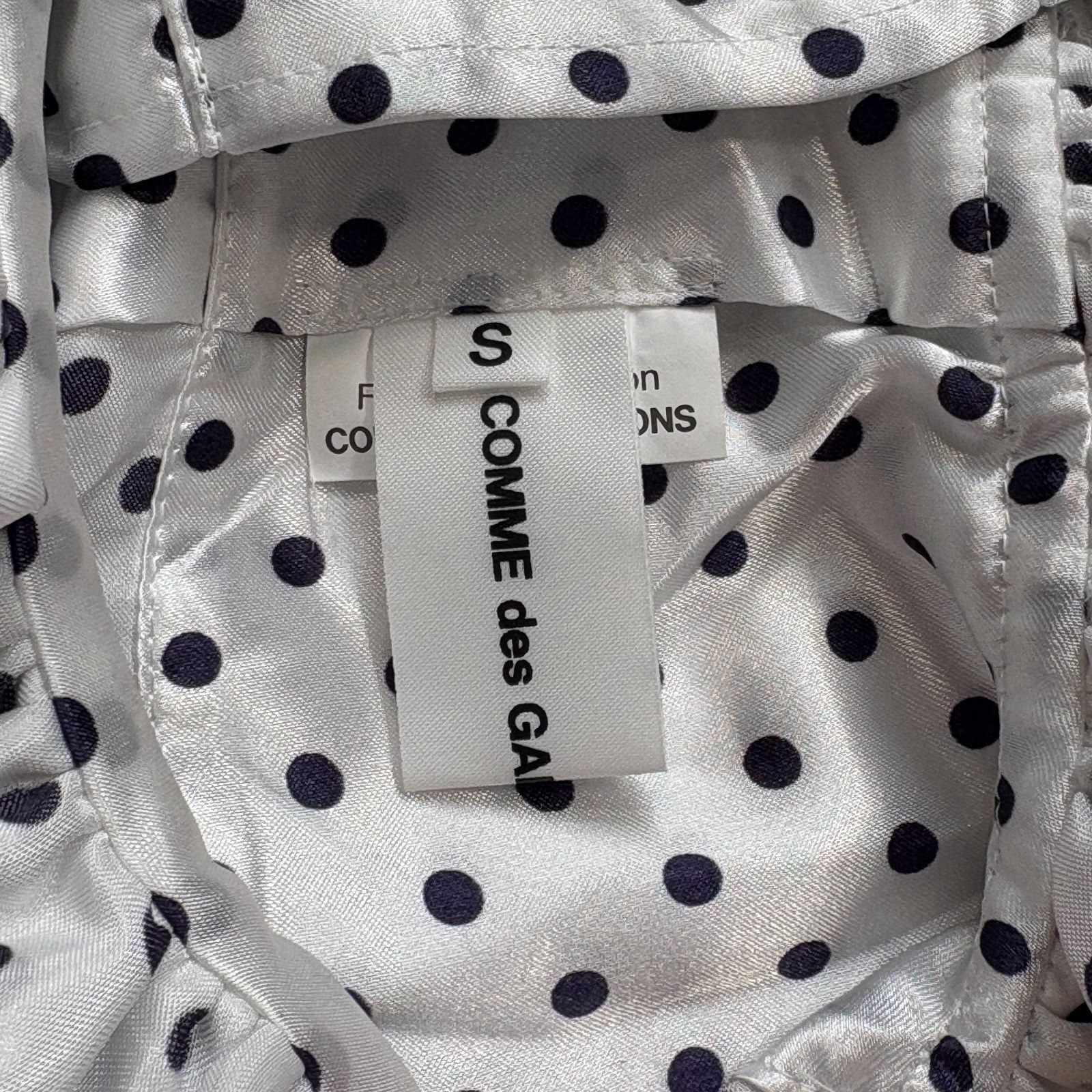 COMMEdes GARCONS GIRL コムデギャルソン ドット シャツ フリル 2way 