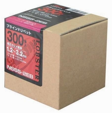 2営業日で発送 ロブテックス エビ ブラインドリベットエコBOX 300本入 ステンレス スティール 5-4 NSS54EB 3382664