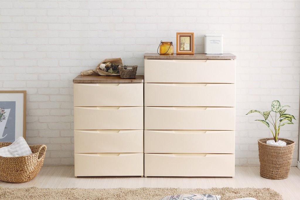 アイリスオーヤマ デザイン チェスト 約幅73×奥行42×高さ100 アイボリー DW-725 IRIS OHYAMA MARWIL-DEMENAGEMENTS_CH