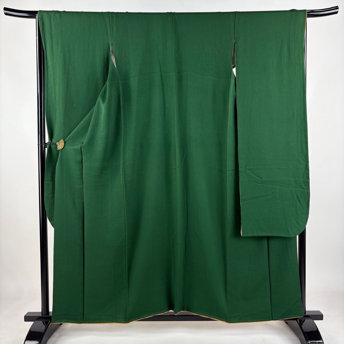 振袖 身丈158cm 裄丈67.5cm L 袷 緑 正絹 秀品