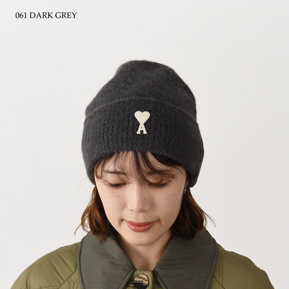 アミパリス ヘアリーアルパカニットビーニー　ニット帽 楽天市場】アミパリス AMI PARIS KNIT HAT 帽子 ニット帽