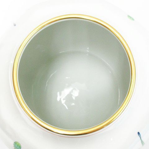 香蘭社 有田焼 金彩 八角花瓶 茶席の花 絵変わり 花瓶 壺 Z005