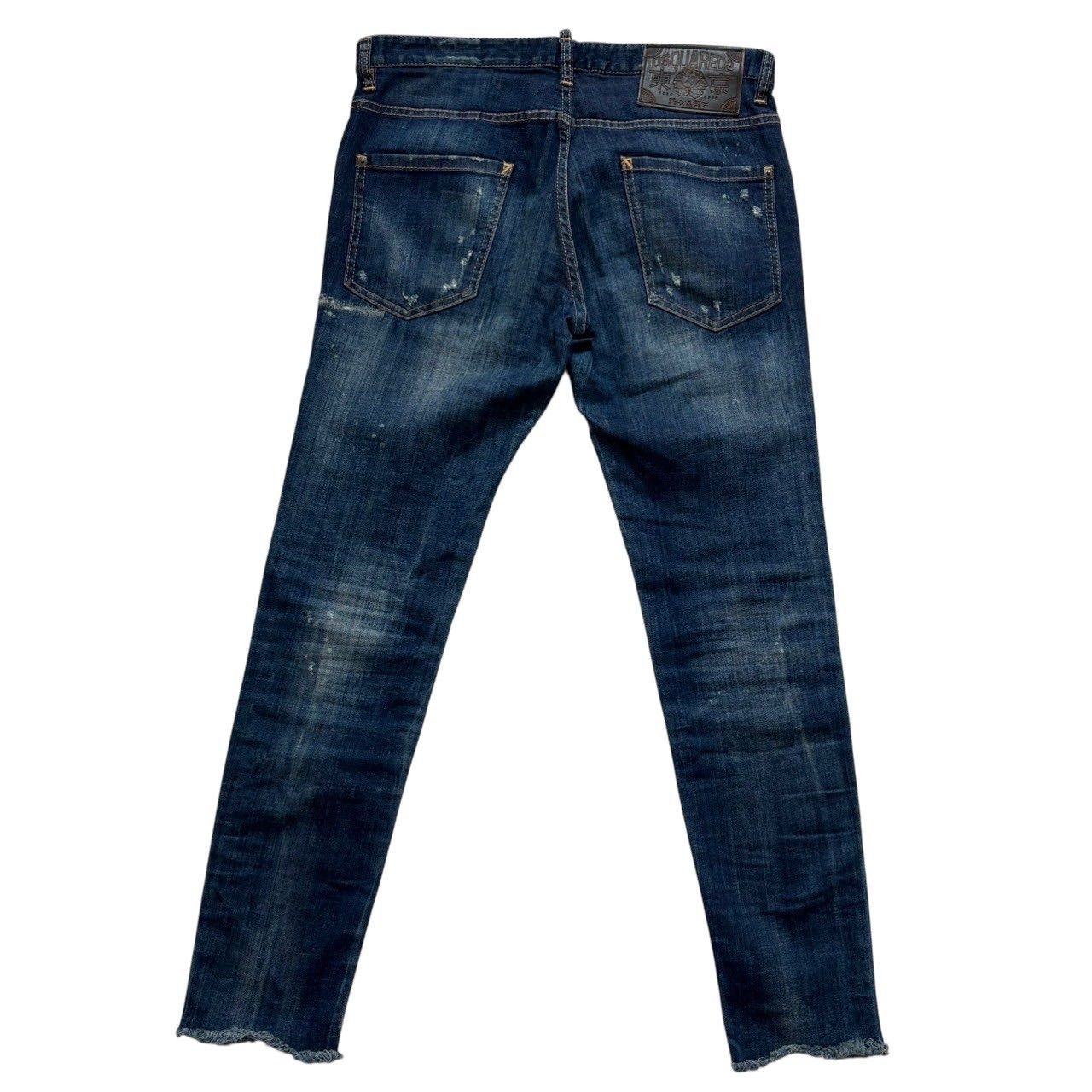 DSQUARED2 ディースクエアード ダメージジーンズ 青 デニム
