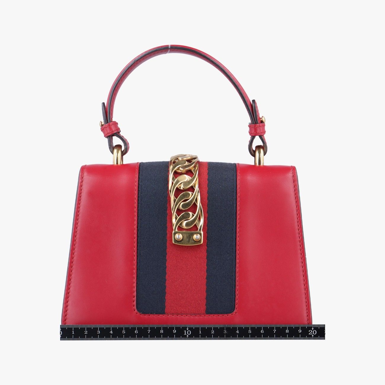 グッチGucciシルヴィ レッド×ネイビー