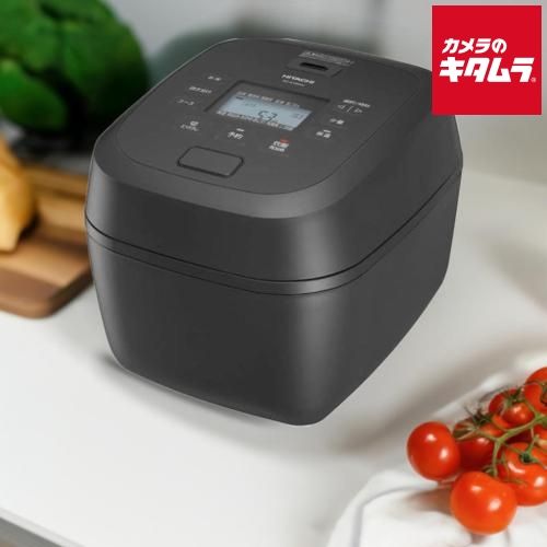 日立 IH炊飯器 黒厚鉄釜 RZ-A100HJ H チャコールグレー 5.5合炊き
