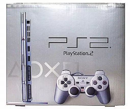 PS2ハード プレイステーション2本体 サテン シルバー SCPH-75000 SSS