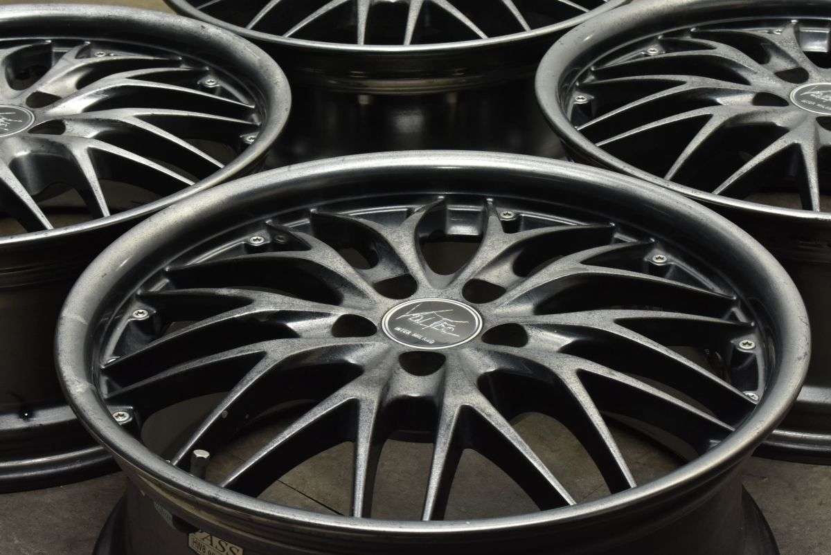 良好品 VOLTEC HYPER MS 17in 7J 48 PCD100 4本 レクサス CT200h プリウス カローラ ツーリング スポーツ インプレッサ レガシィ