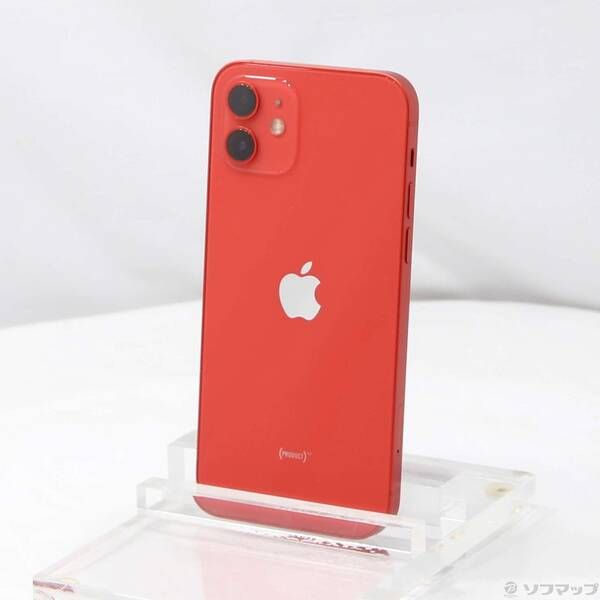 【SALE，低価】 〔中古品〕 iPhone12 128GB プロダクトレッド MGHW3J／A SIMフリー【196】 スマートフォン本体