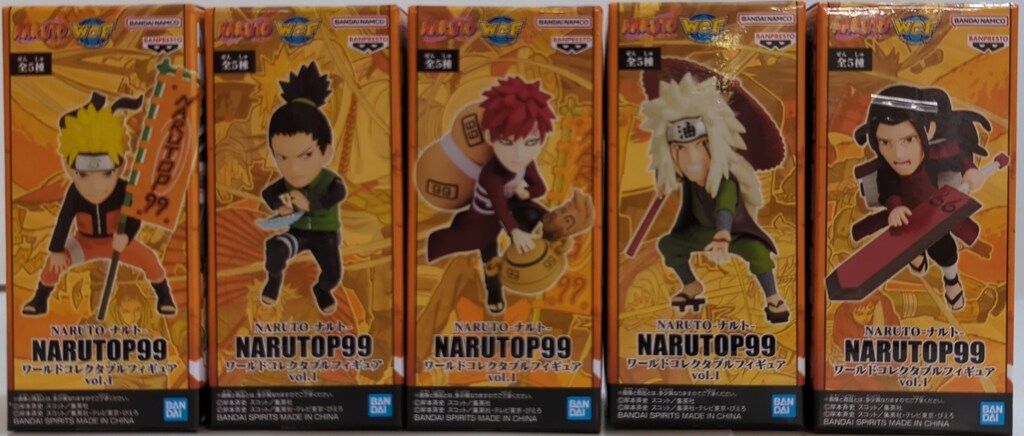 BANDAI SPIRITS NARUTOP99 ワールドコレクタブルフィギュア vol.1 【全5種セット/Complete 5set】