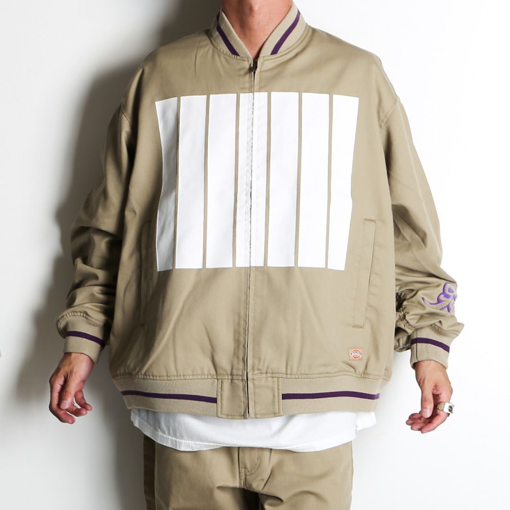 【FACETASM/ファセッタズム】× DICKIES / 7 BARS STADIUM JACKET - BEIGE / スタジアムジャケット / KR-JK-M14【メンズ】【送料無料】