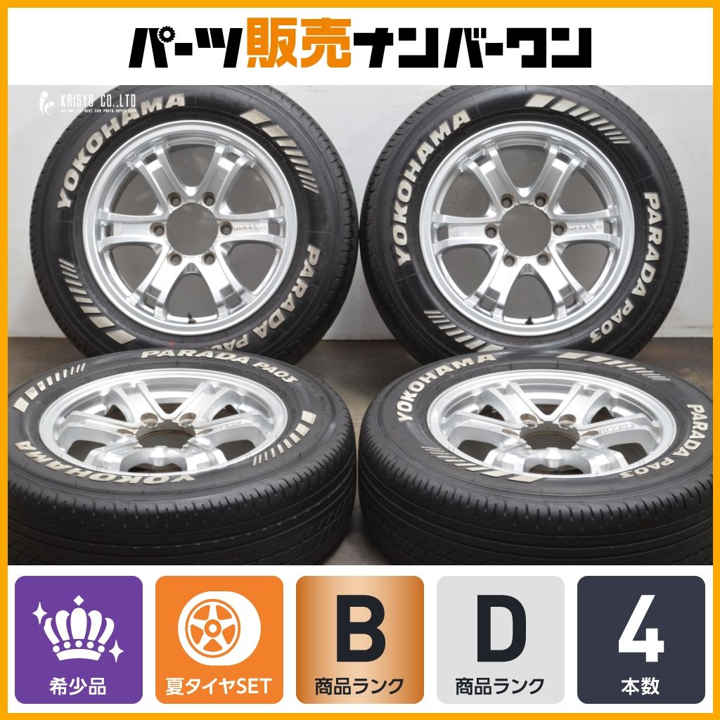 200 ハイエースに WEDS キーラー 16in 6.5J 38 PCD139.7 ヨコハマ パラダ PA03 215 65R16C ホワイトレター レジアスエース
