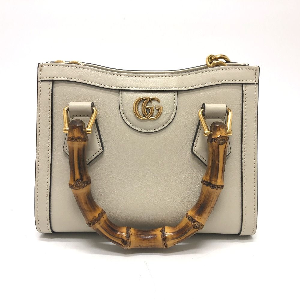 ★送料込★ Gucci  ダイアナ バンブー ショルダーバッグ グッチ ダイアナ〕スモール ショルダーバッグブラウン レザー
