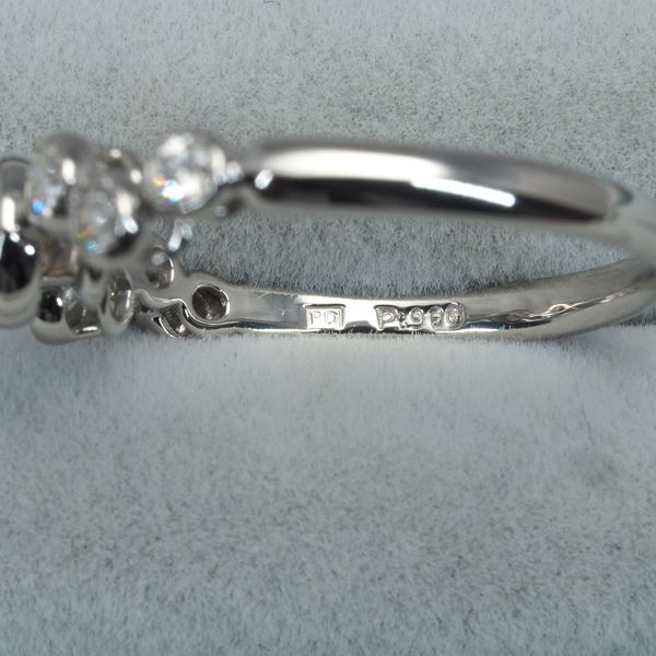 カシケイ リング ダイヤ ダイヤモンド 0.30ct/0.20ct ベゼル 12.5号  