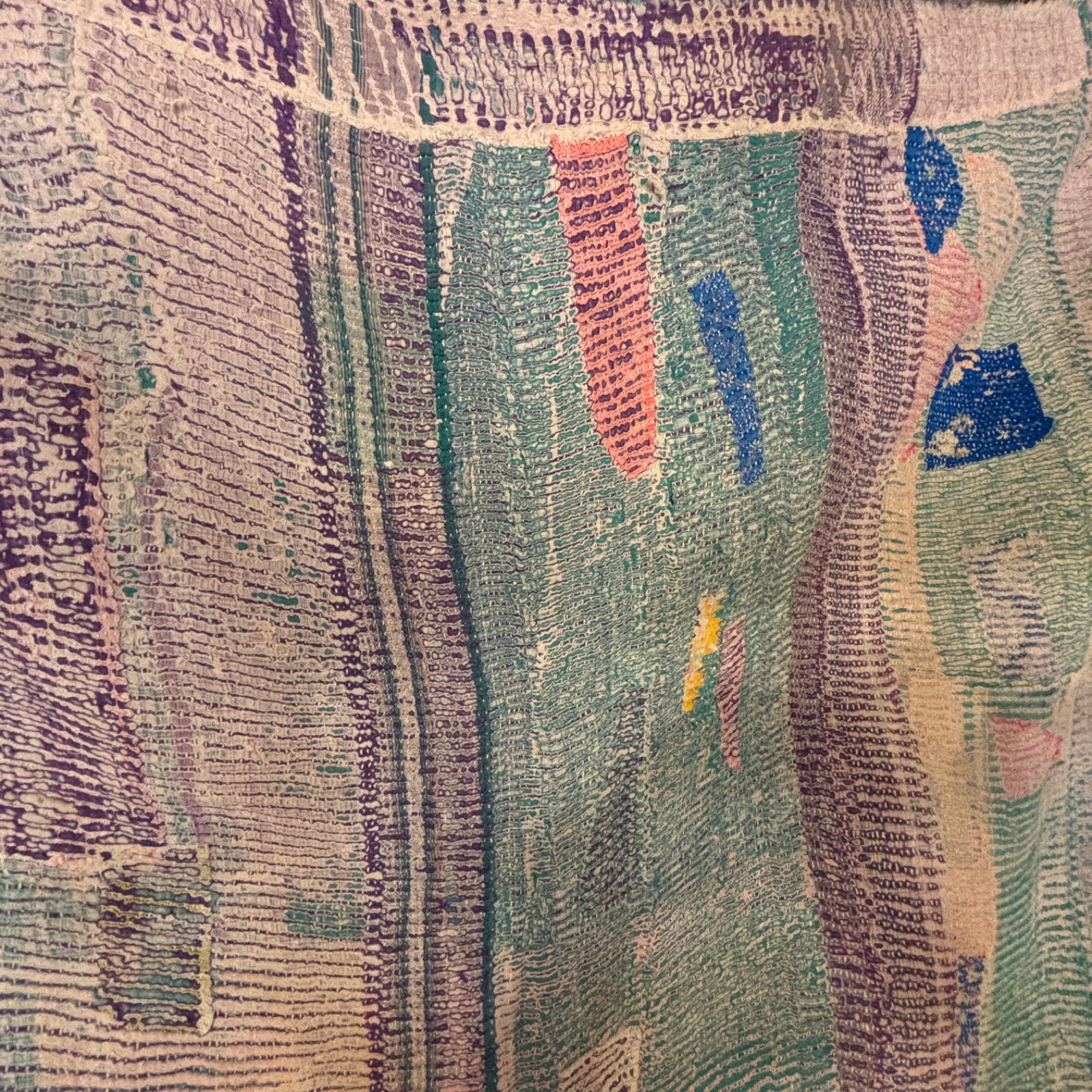 ハンドメイド ヴィンテージカンタキルト ラリーキルト インド製 大判