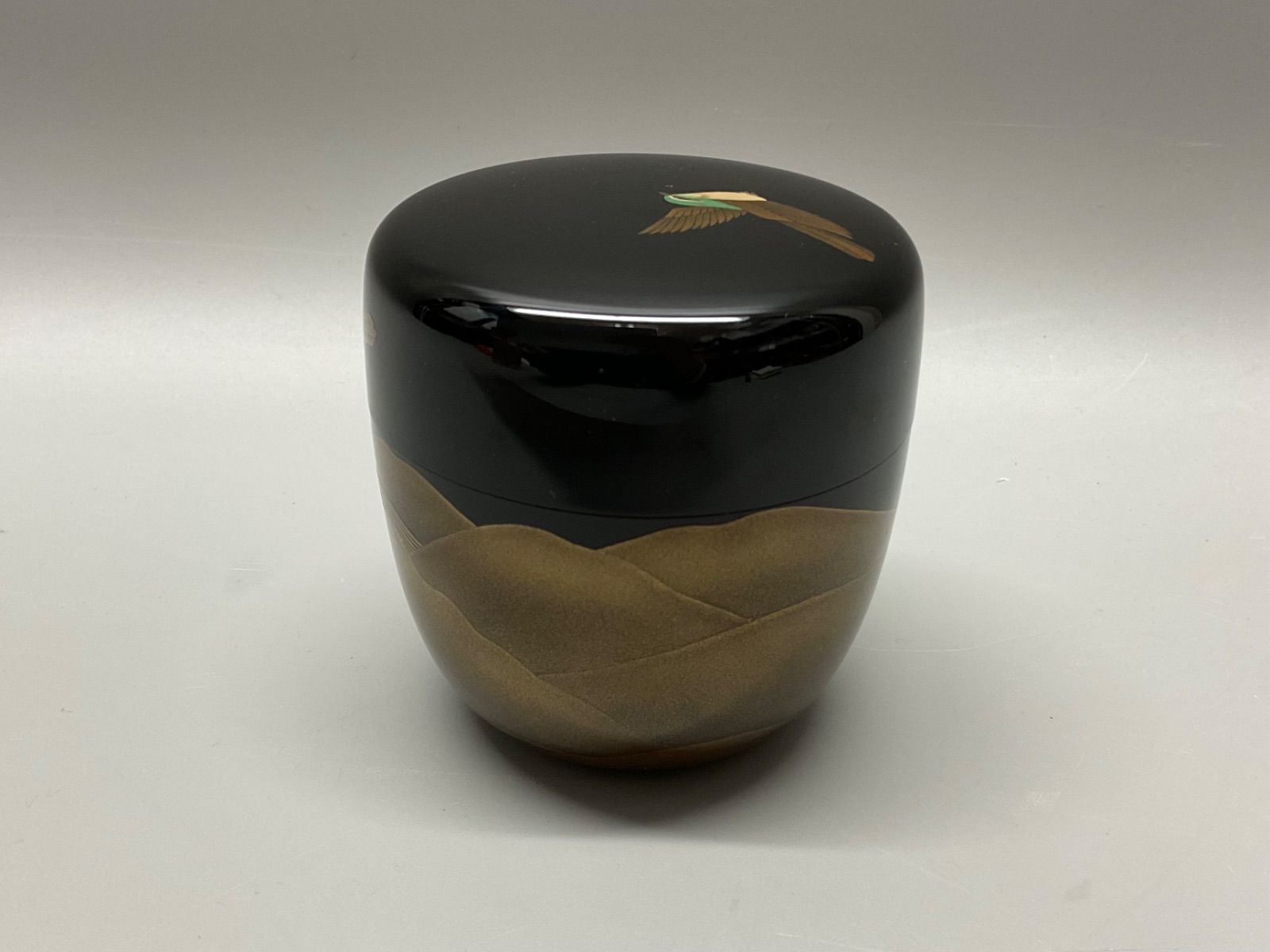 無限の可能性 K8 桂山作 棗 なつめ せせらぎ蒔絵 お茶 茶入れ 茶道具 共箱