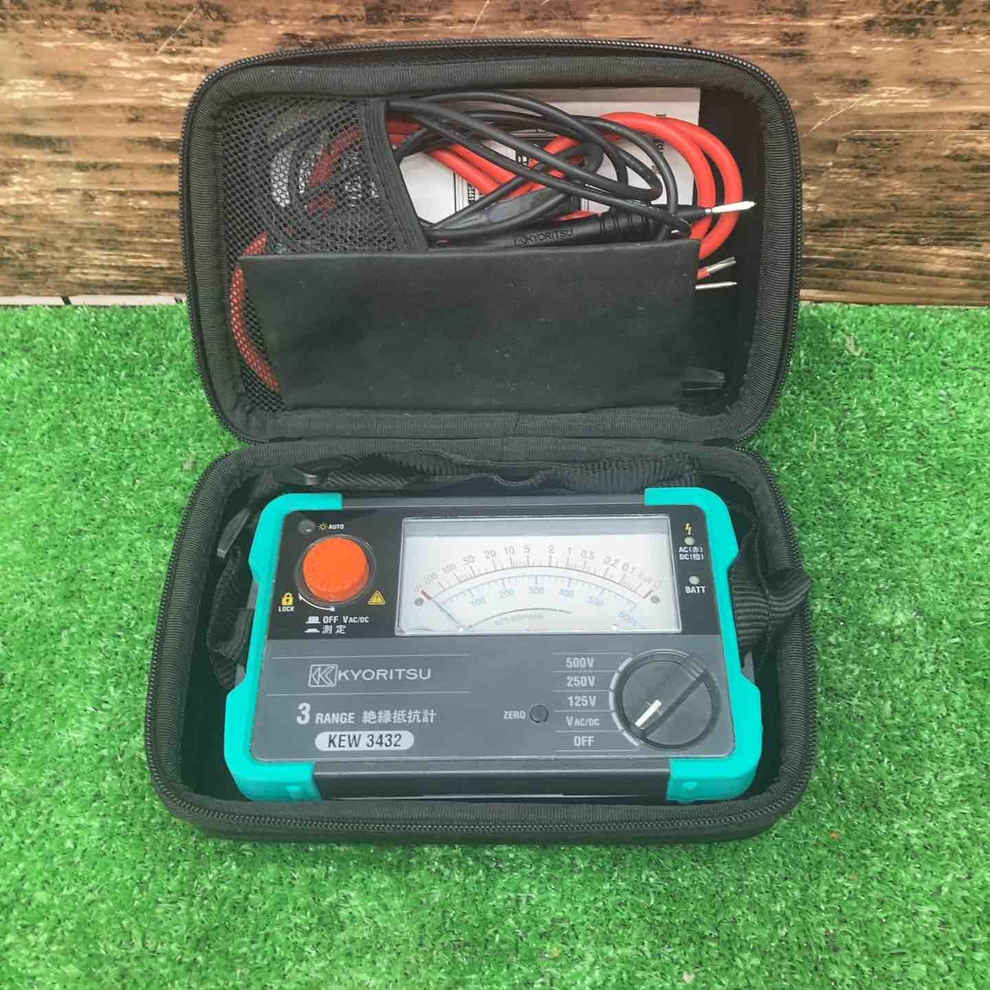 □共立 KYORITSU アナログ絶縁抵抗計 KEW3432 川越店