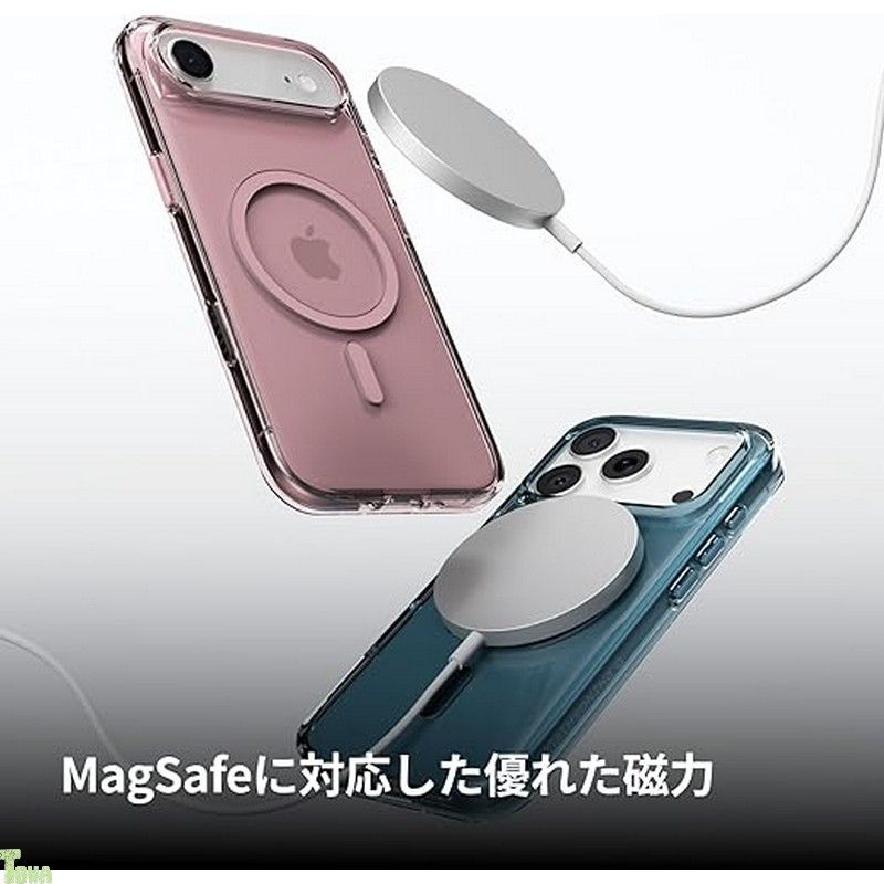 RHINOSHIELD クリアケース MagSafe対応 iPhone 17 Pro Max 用 強力マグネット 軍用落下基準を超える 傷防止 耐衝撃の透明保護ケース - ノクターンブルー a CHRISTIANNAURATH_COM_BR