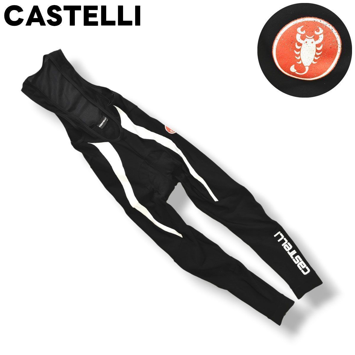 Castelli ビブタイツ L ブラック　ナノフレックス　裏起毛 Castelli ビブタイツ L ブラックナノフレックス裏起毛