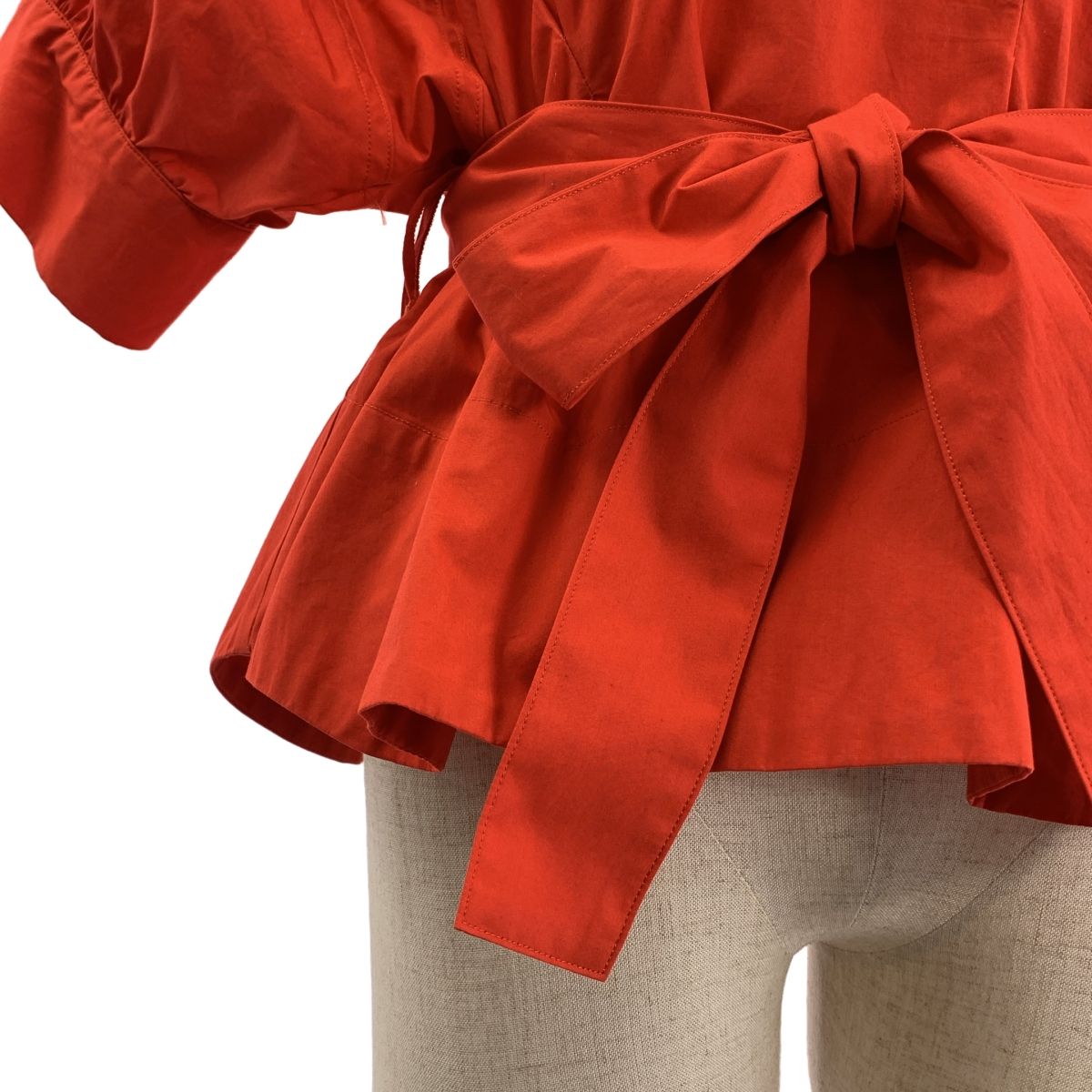 KANAKO SAKAI / カナコサカイ | 2023SS | コットン Vネック ギャザー  