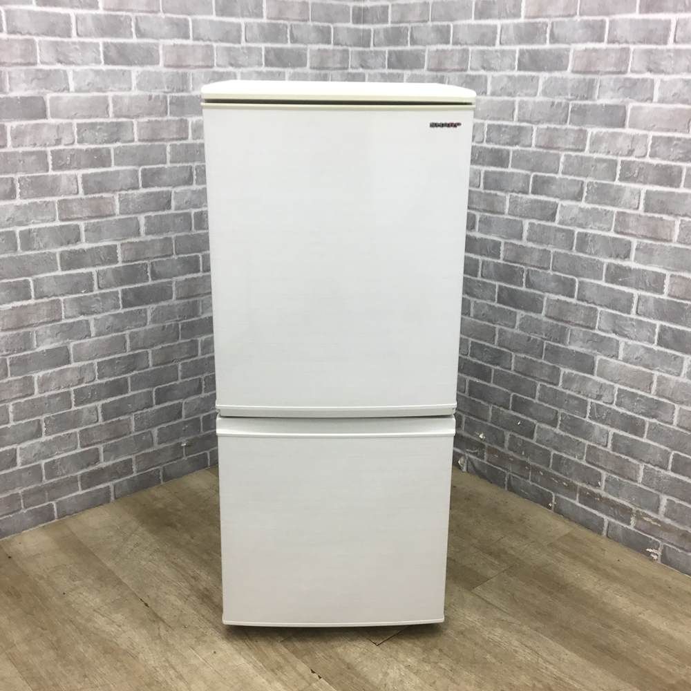 シャープ SHARP 冷蔵庫(幅48.0cm) 137L つけかえどっちもドア 2ドア シルバー系 SJ-D14E-S