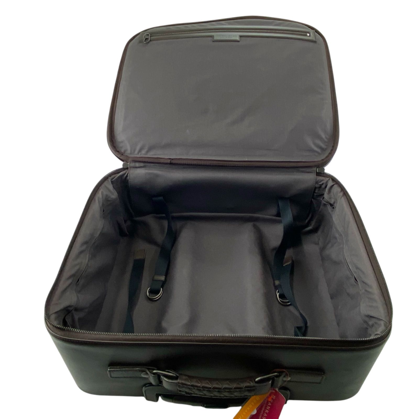 R2089 美品 ボッテガヴェネタ イントレチャート レザー キャリーバッグ R2089 美品 ボッテガヴェネタ イントレチャート レザー キャリーバッグ