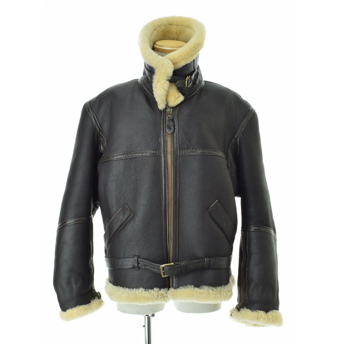 Willis&Geiger】80s～ USA製 IRVIN JACKET ムートン B-3レザー  