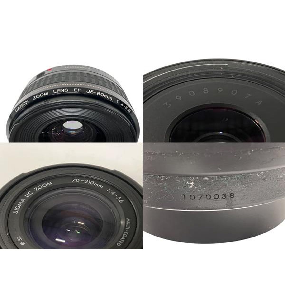 Canon SIGMA TAMRON 35-80mm F4-5.6 70-210mm F4-5.6 17-50mm F2