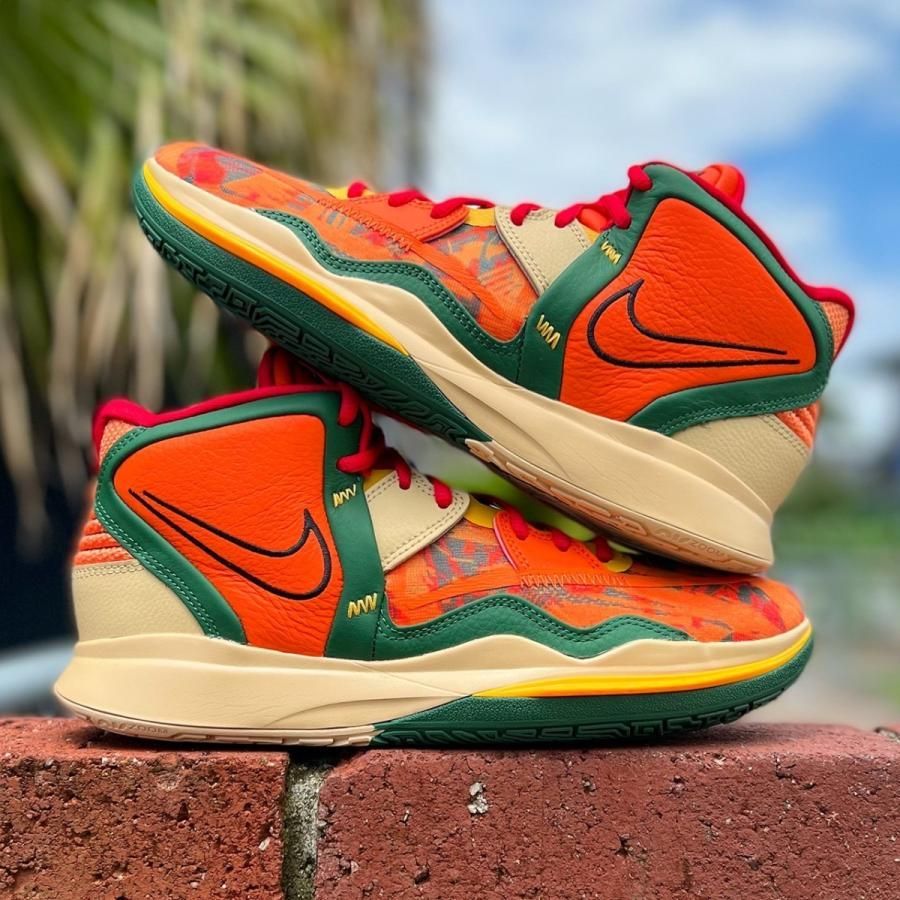 NIKE KYRIE INFINITY '1 WORLD 1 PEOPLE' ナイキ カイリー 8 インフィニティ 【MEN'S】 safety orange/gorge green-sesame-black DO9615-800