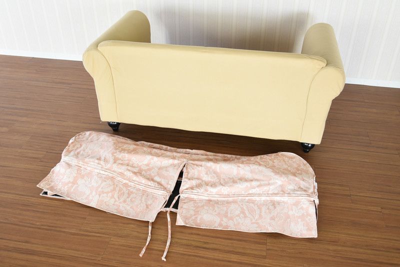  フラワーベージュ カバーリング3Pソファー ３人掛けソファー カバーリングソファー 2人掛け 3人掛けソファ ソファ ソファベッド